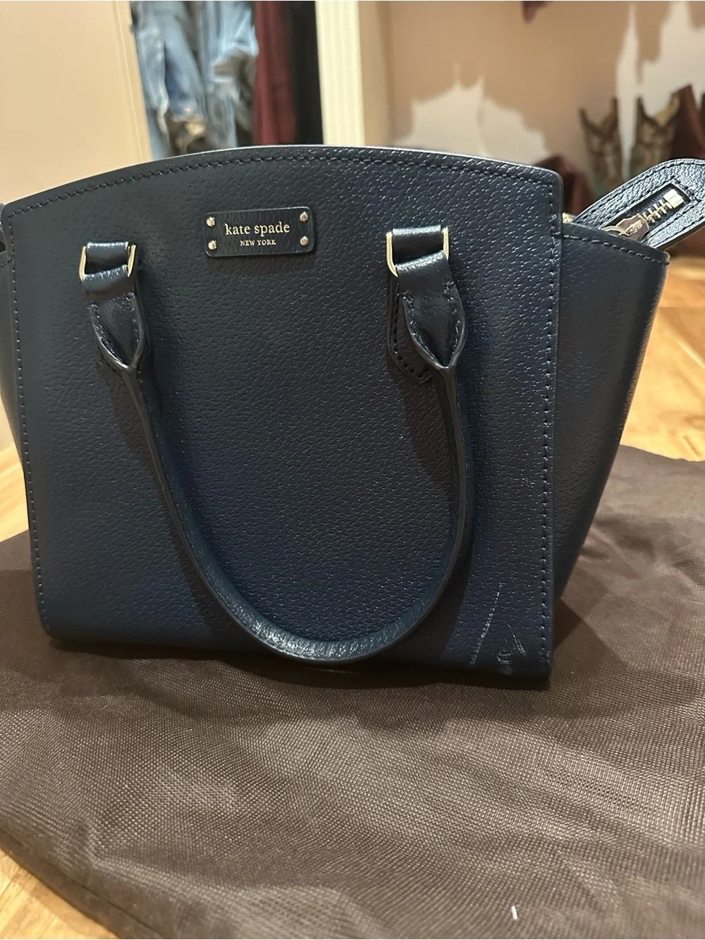 kate spade structured pebbled